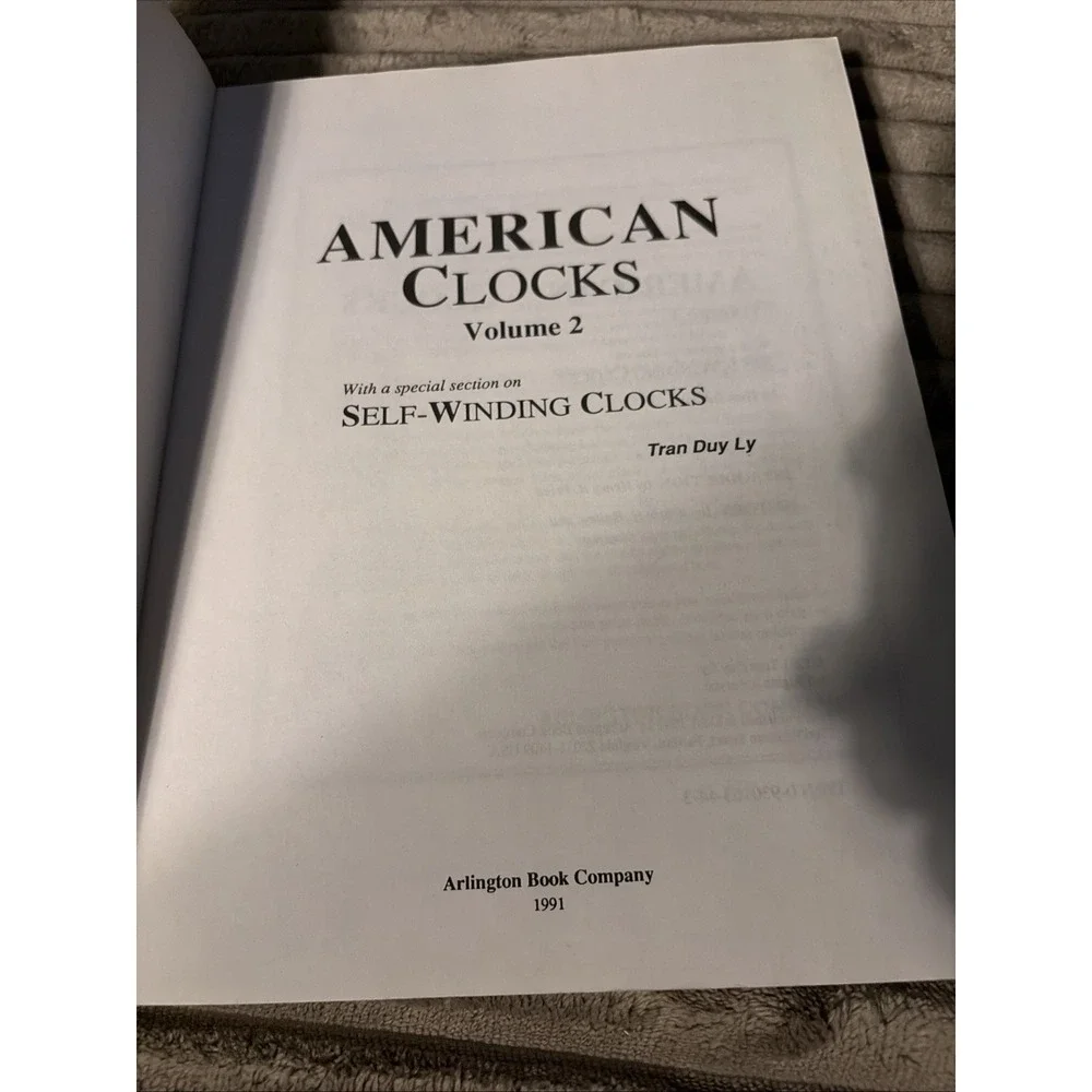 American Clocks Vol. 2 by Tran Duy Ly plus 1992 Price‎ Up-date